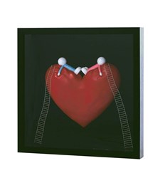 High on Love (Objet D'Art) by Doug Hyde - Wall Mounted Sculpture sized 26x26 inches. Available from Whitewall Galleries